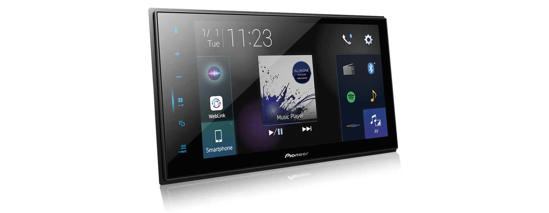 DMプレイヤー DMH-Z6380TV Autorrádio Pioneer 6.8 com TV Digital Integrada