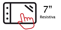 7" Touchscreen Resistiva